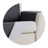 Couvre-méridienne matelassée et réversible Couch Cover