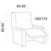 Housse Élastique Fauteuil Relax Malta