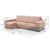 Funda Chaise Longue Super Elástica VELVET
