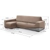 Funda Chaise Longue Super Elástica VELVET